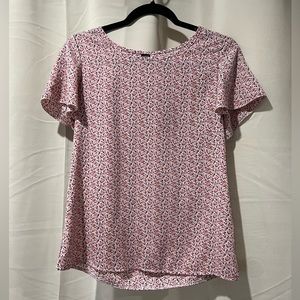 Floral Pink blouse size small